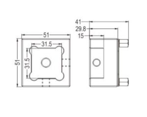 U30 stainless steel holder