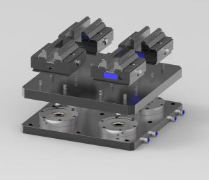 fixture for the machine tool vertical machining center