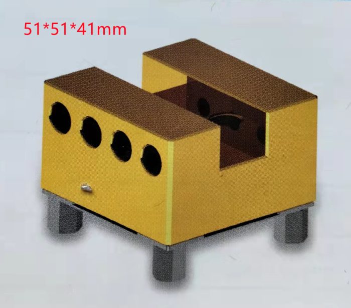 electrical discharge machine brass groove holder for copper electrode