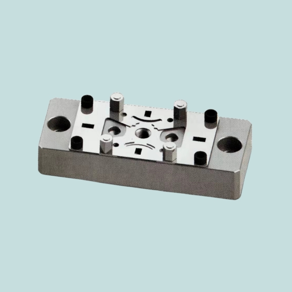 Flat stainless steel holder 130×51mm