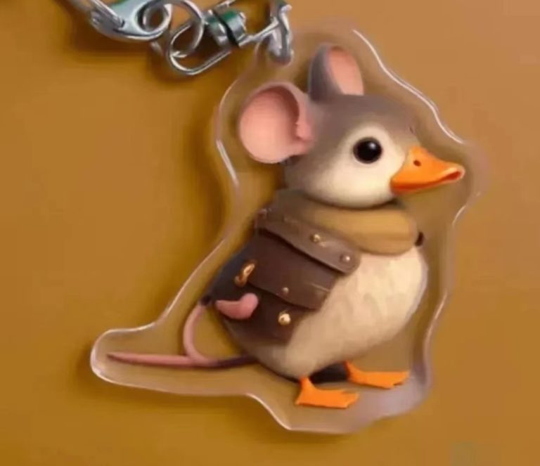 A mouse turned into duck